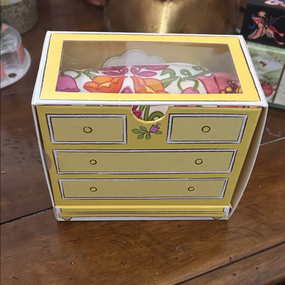 Vera Bradley Yellow and Pink Floral Body Suit in box.